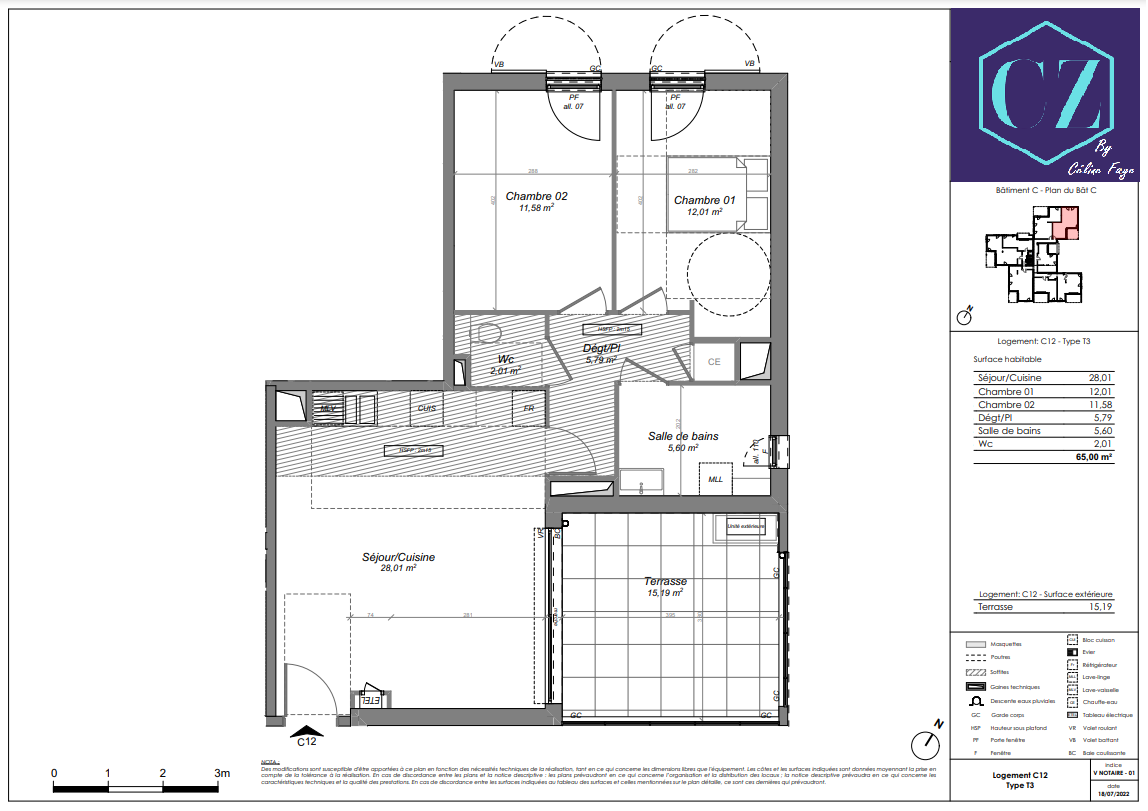 Vente Appartement à Aix-en-Provence 3 pièces