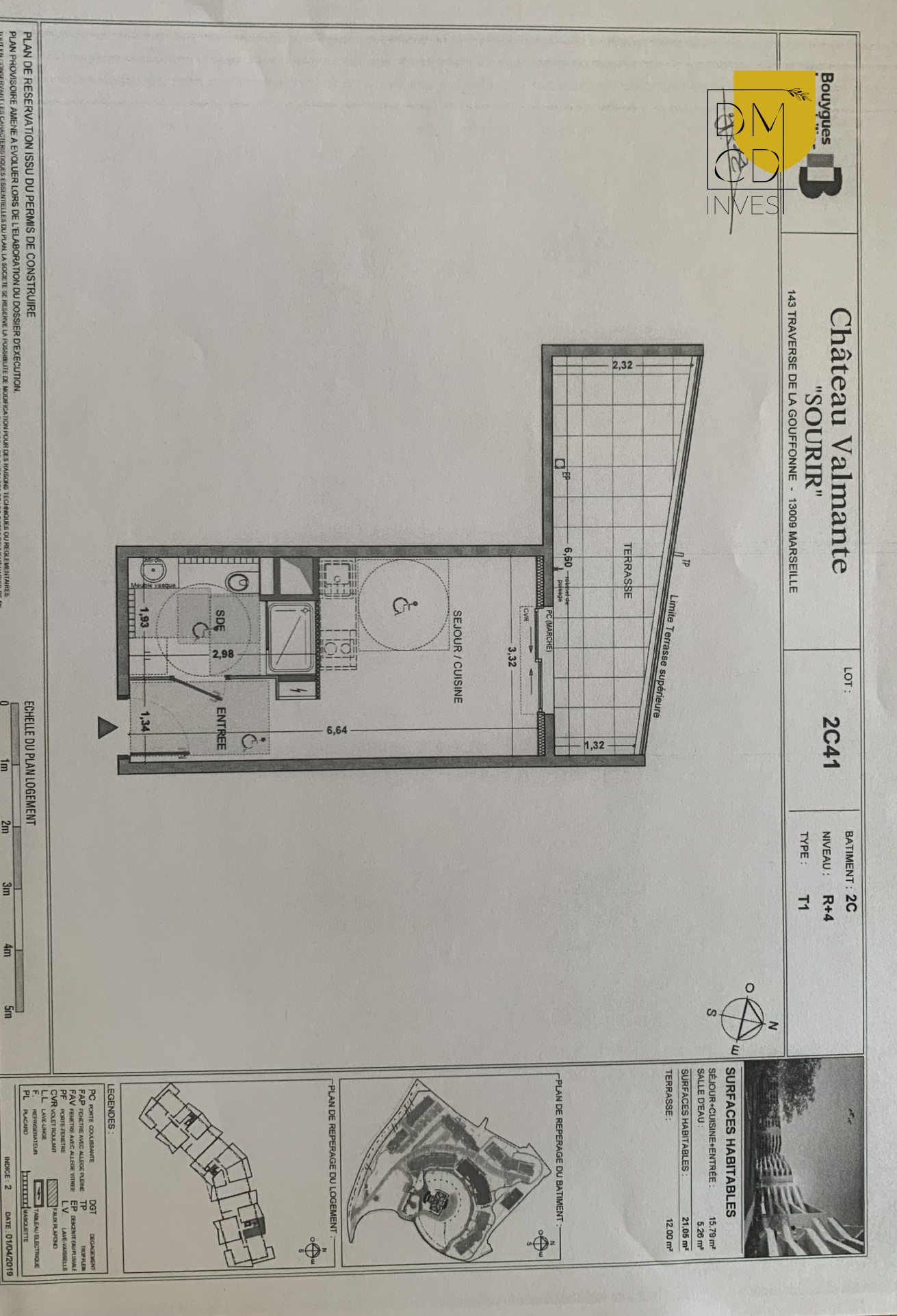 Location Appartement à Marseille 9e arrondissement 1 pièce