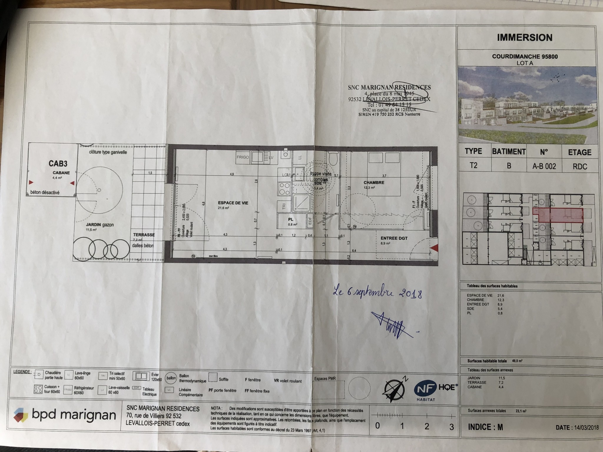 Location Appartement à Courdimanche 2 pièces