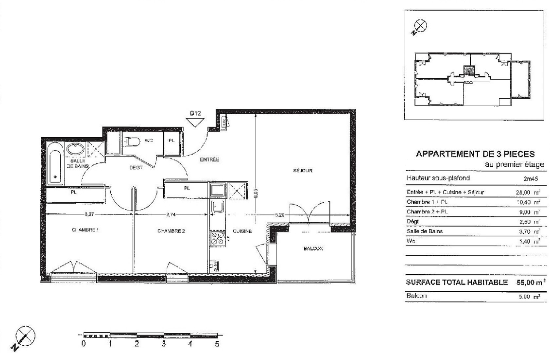 Vente Appartement à Saint-Orens-de-Gameville 3 pièces