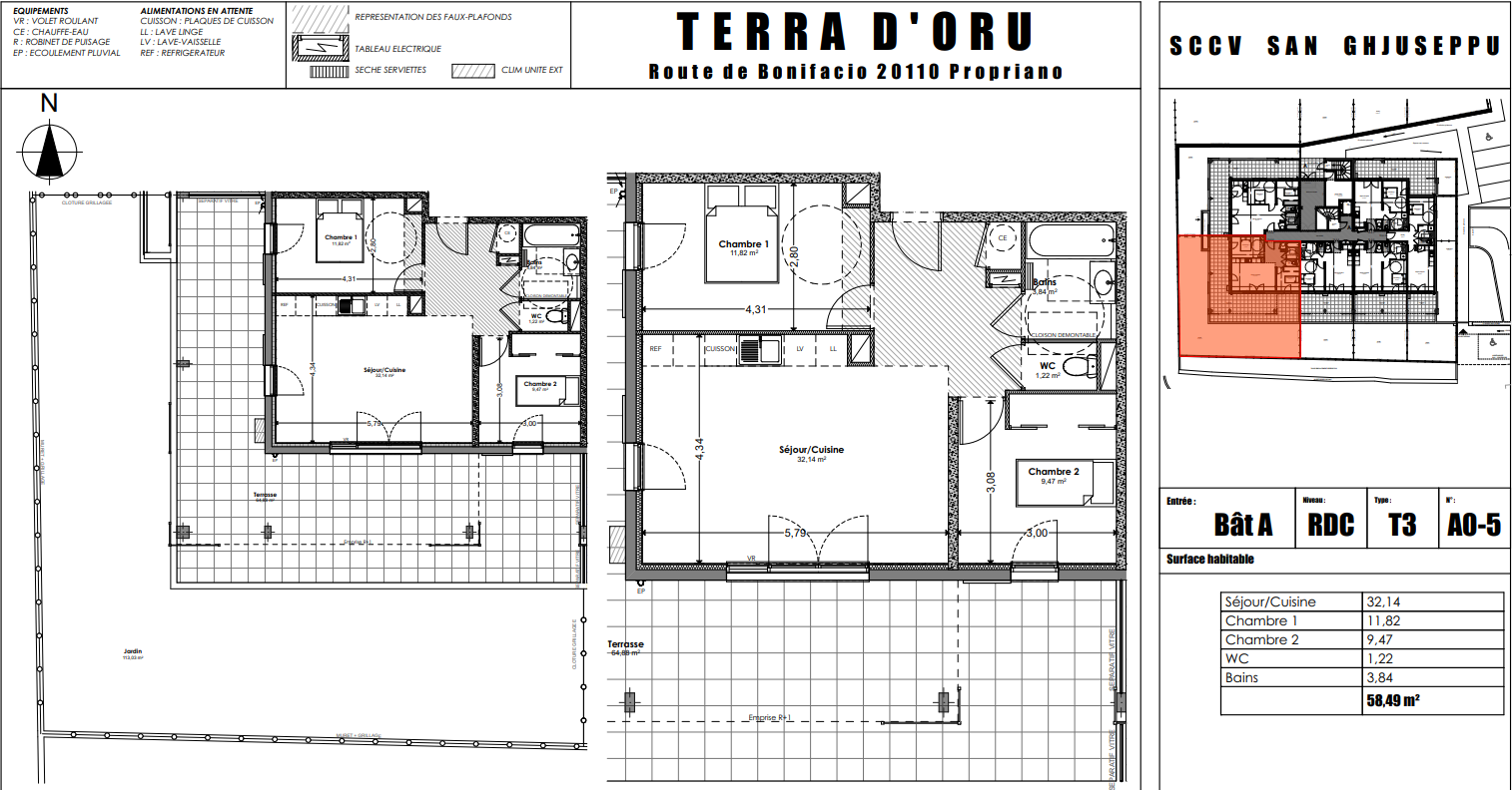 Vente Appartement à Propriano 3 pièces