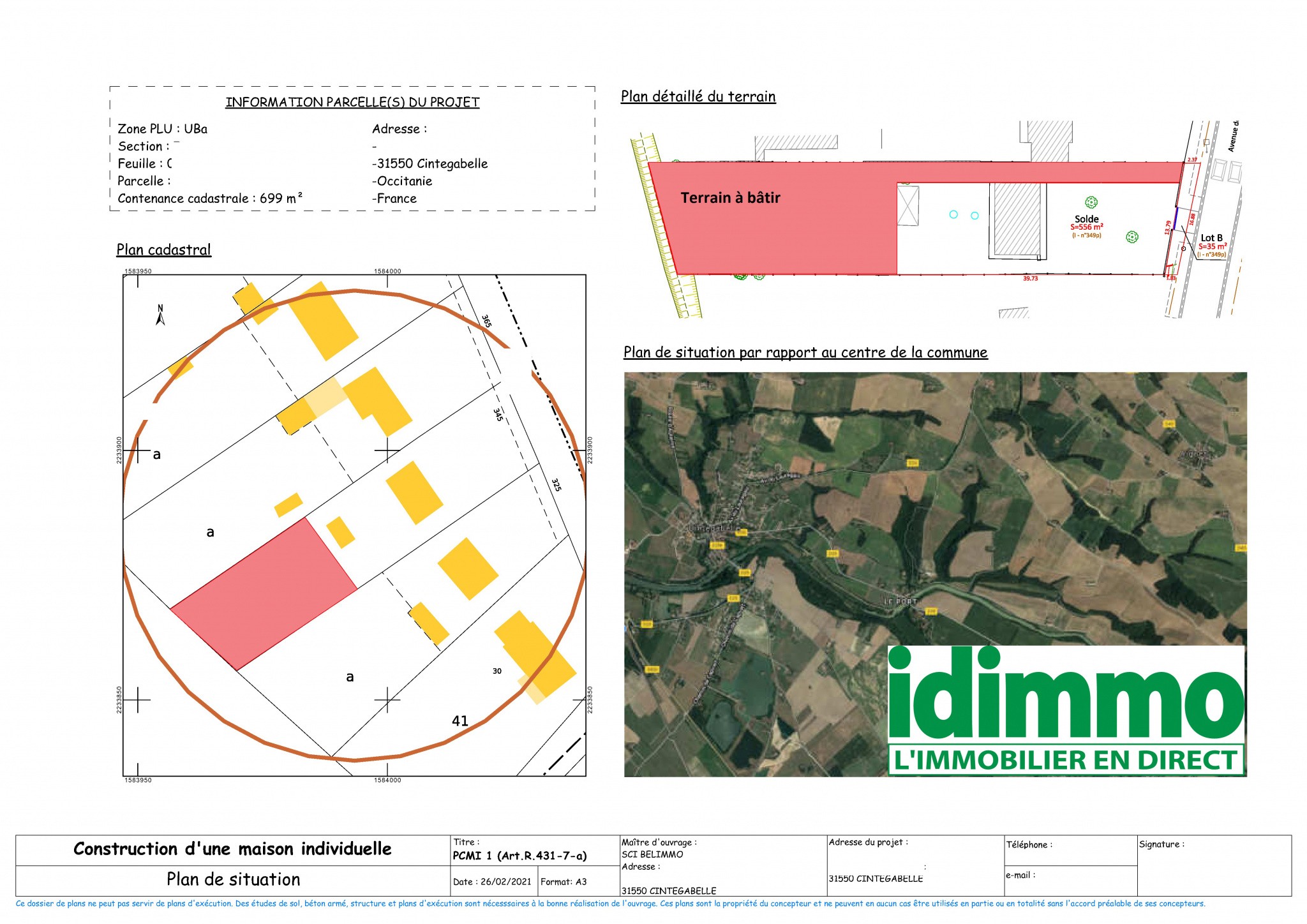 Vente Terrain à Cintegabelle 0 pièce