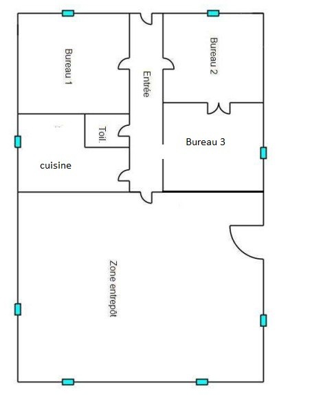 Location Bureau / Commerce à Auterive 0 pièce