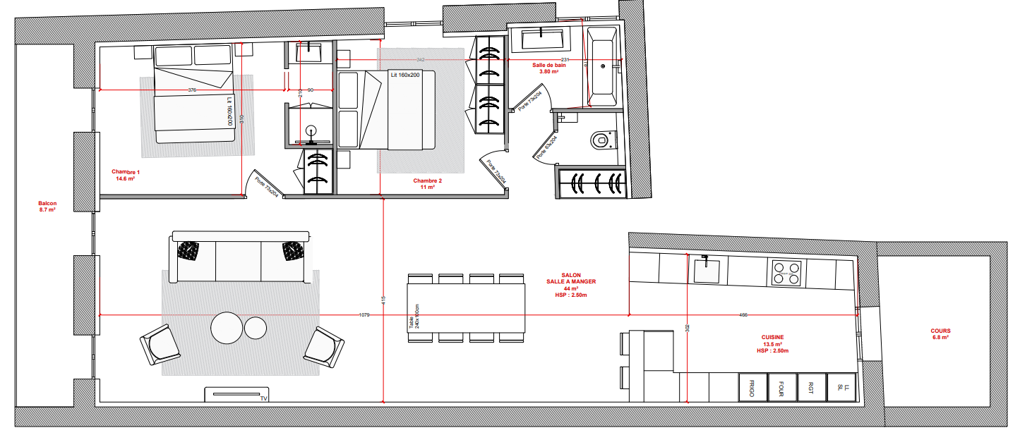 Vente Appartement à Bagnères-de-Bigorre 3 pièces