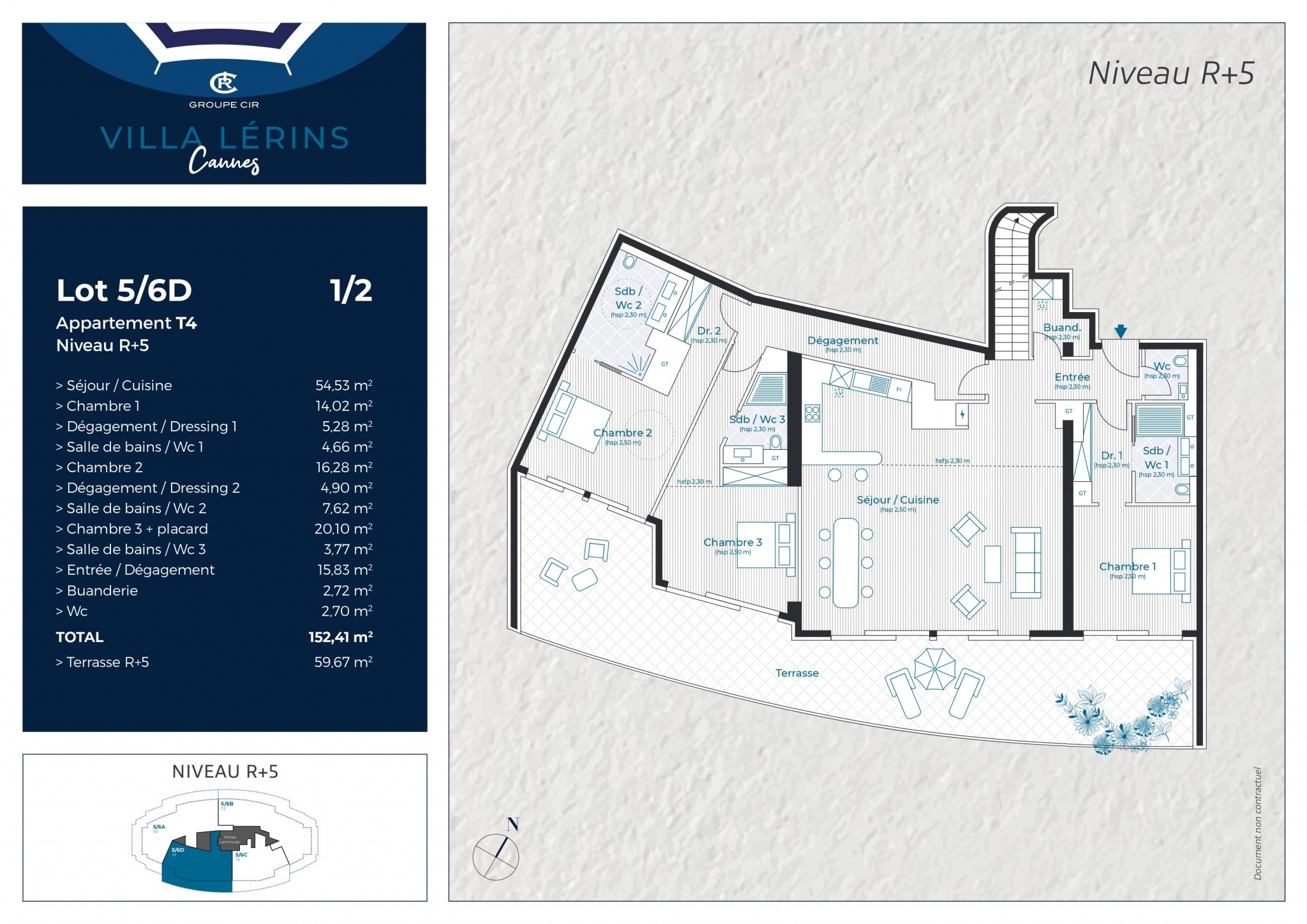 Vente Appartement à Cannes 5 pièces