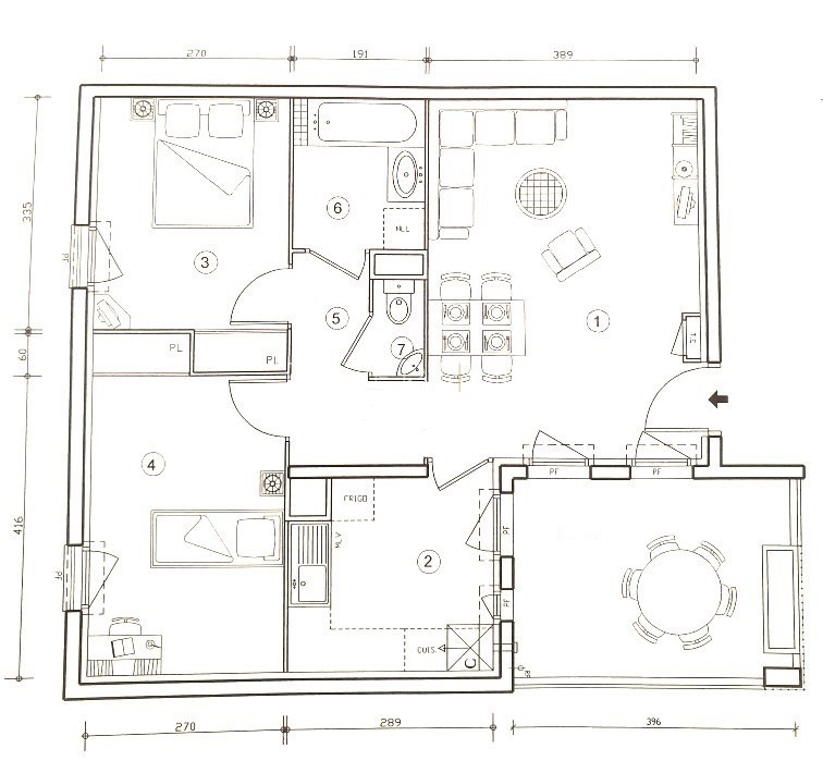 Vente Appartement à Gennevilliers 3 pièces