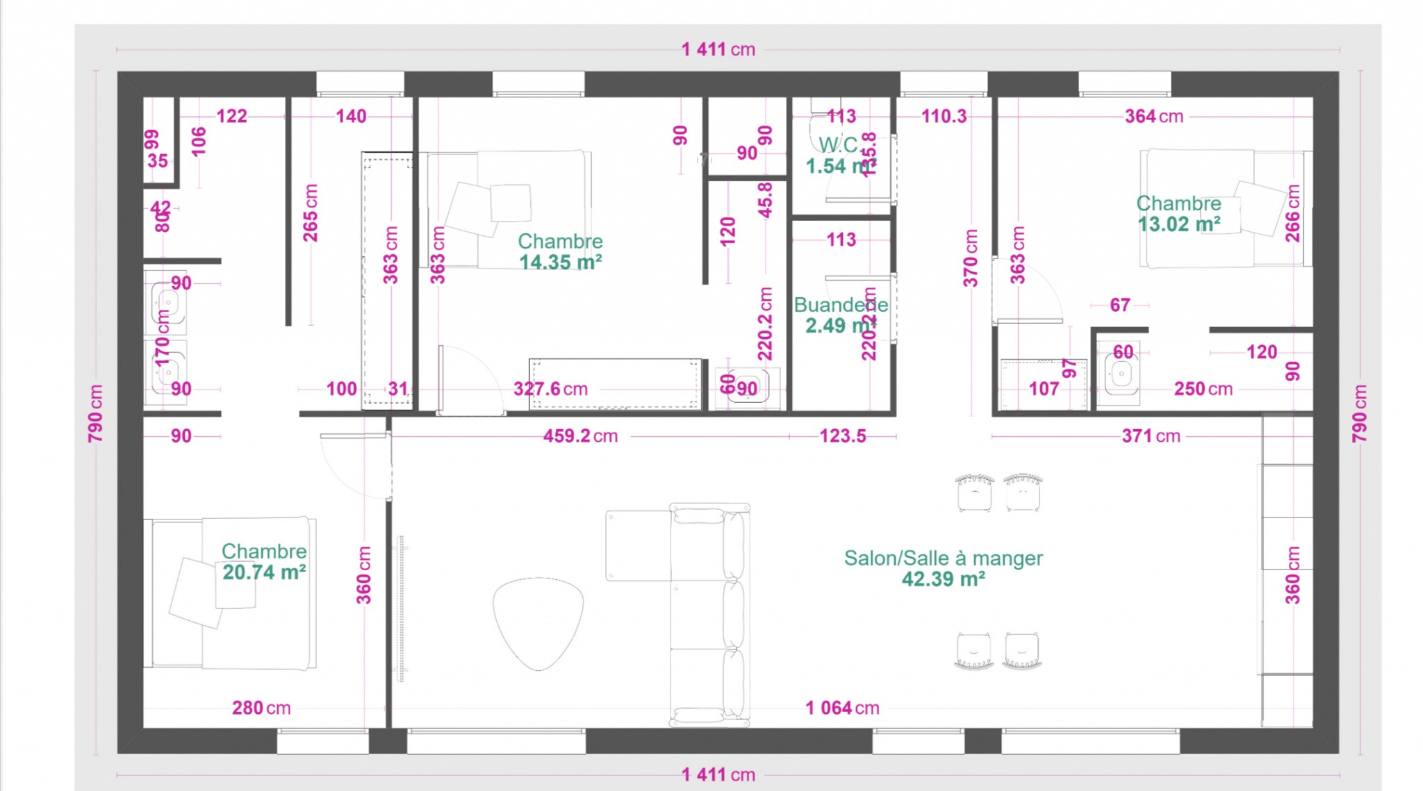 Vente Appartement à Sète 4 pièces