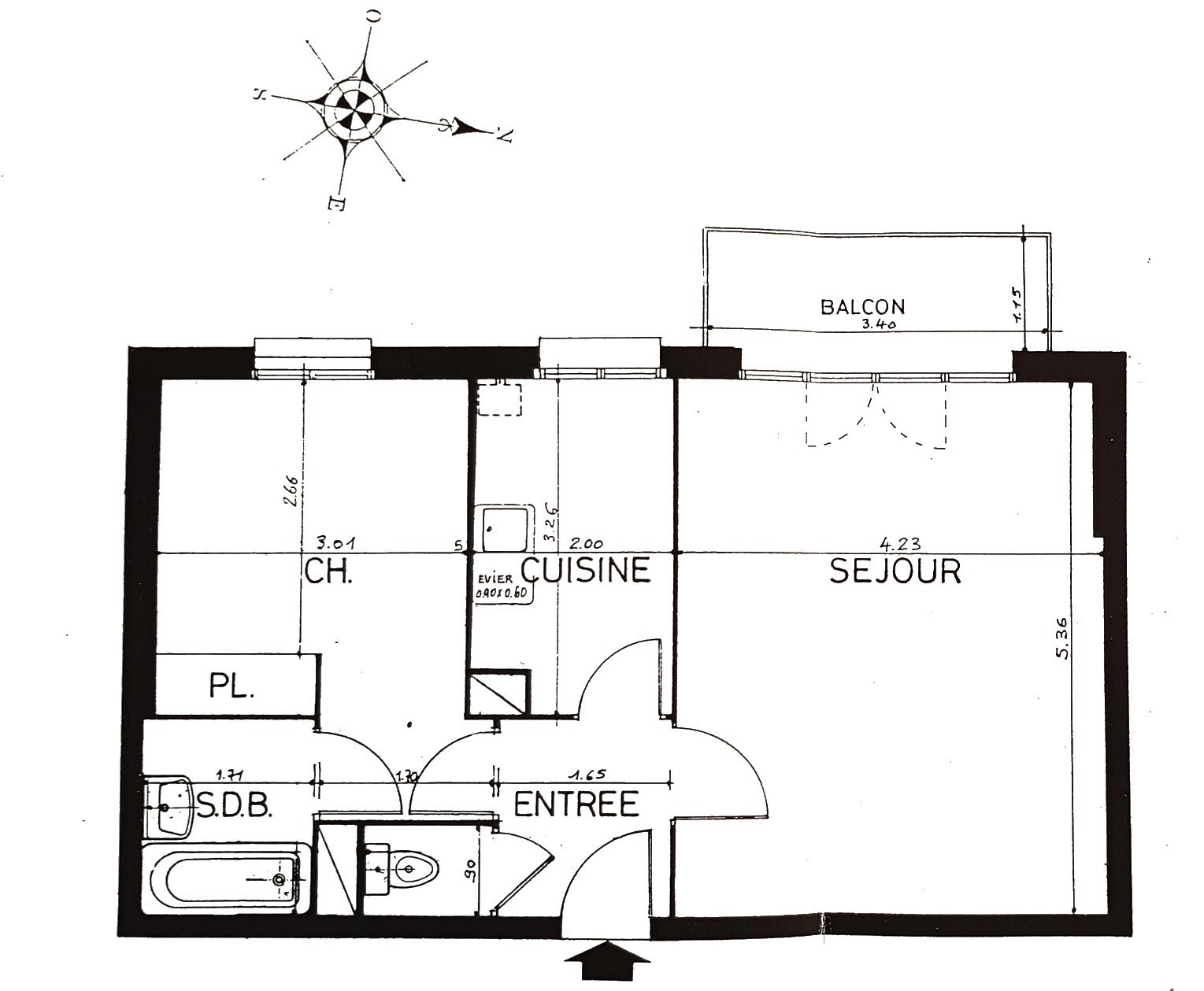 Vente Appartement à Argenteuil 2 pièces