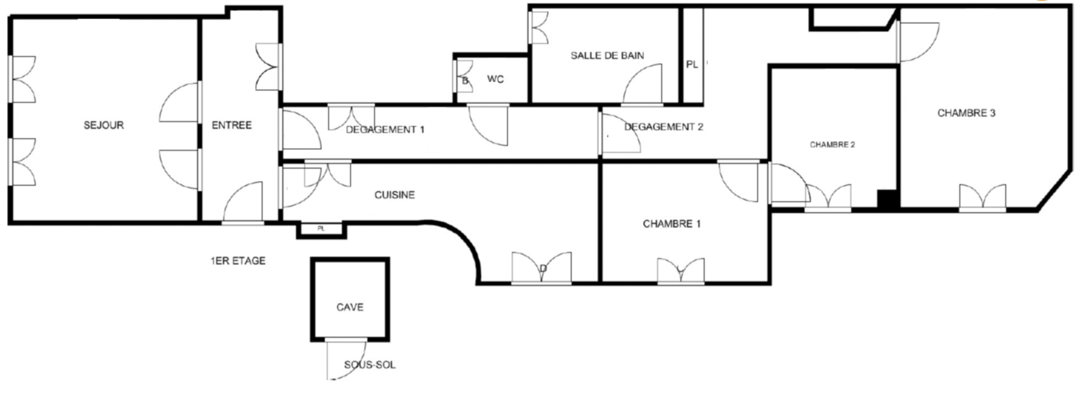 Vente Appartement à Courbevoie 5 pièces