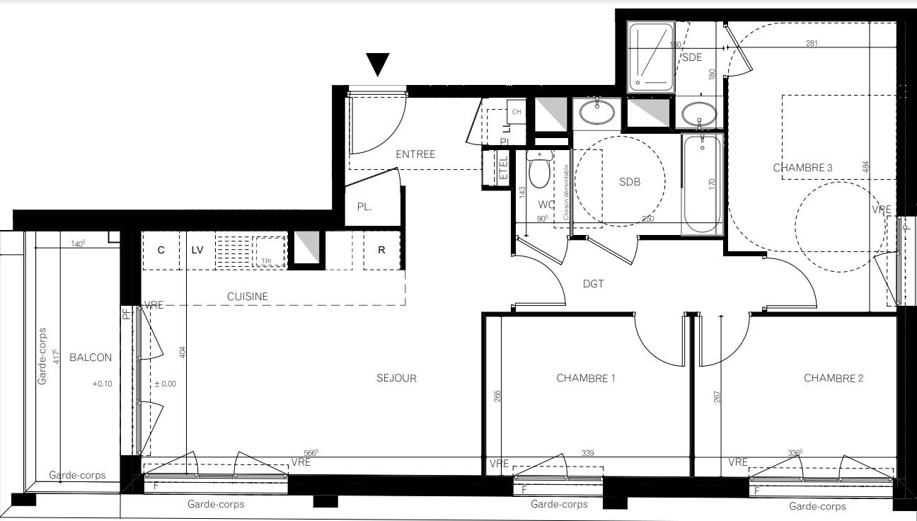 Vente Appartement à Rennes 4 pièces