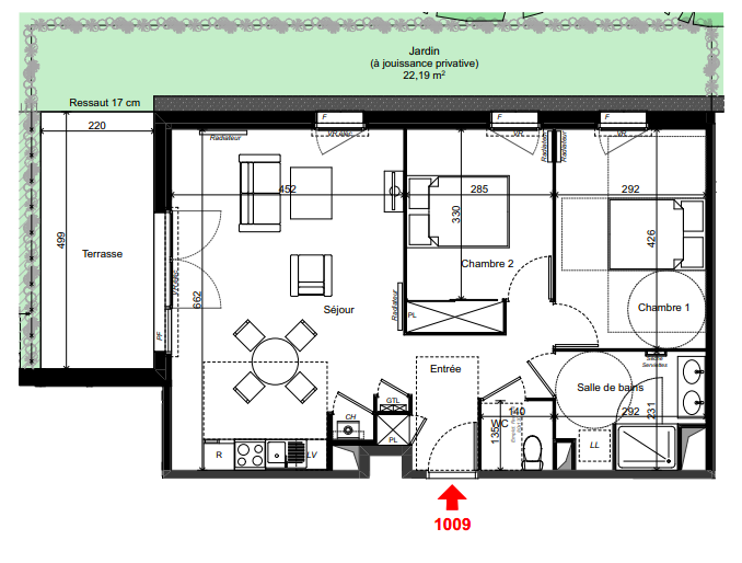 Vente Appartement à le Haillan 3 pièces