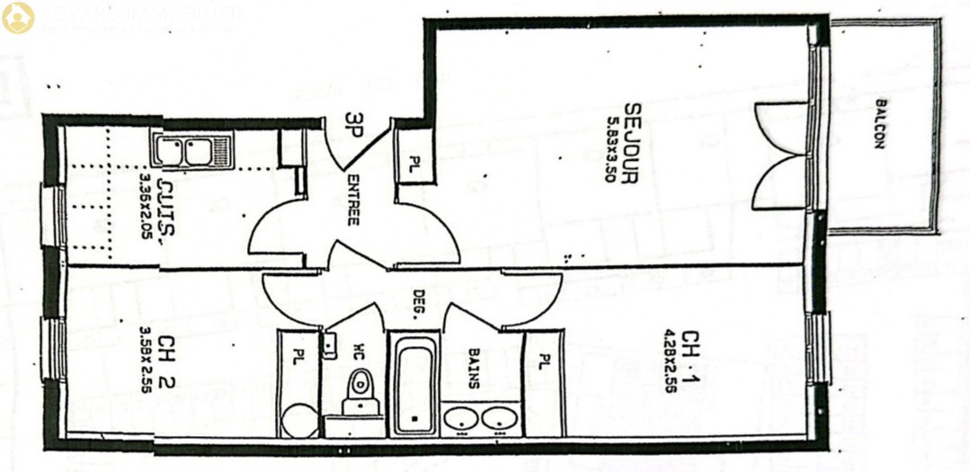 Vente Appartement à Saint-Brice-sous-Forêt 3 pièces