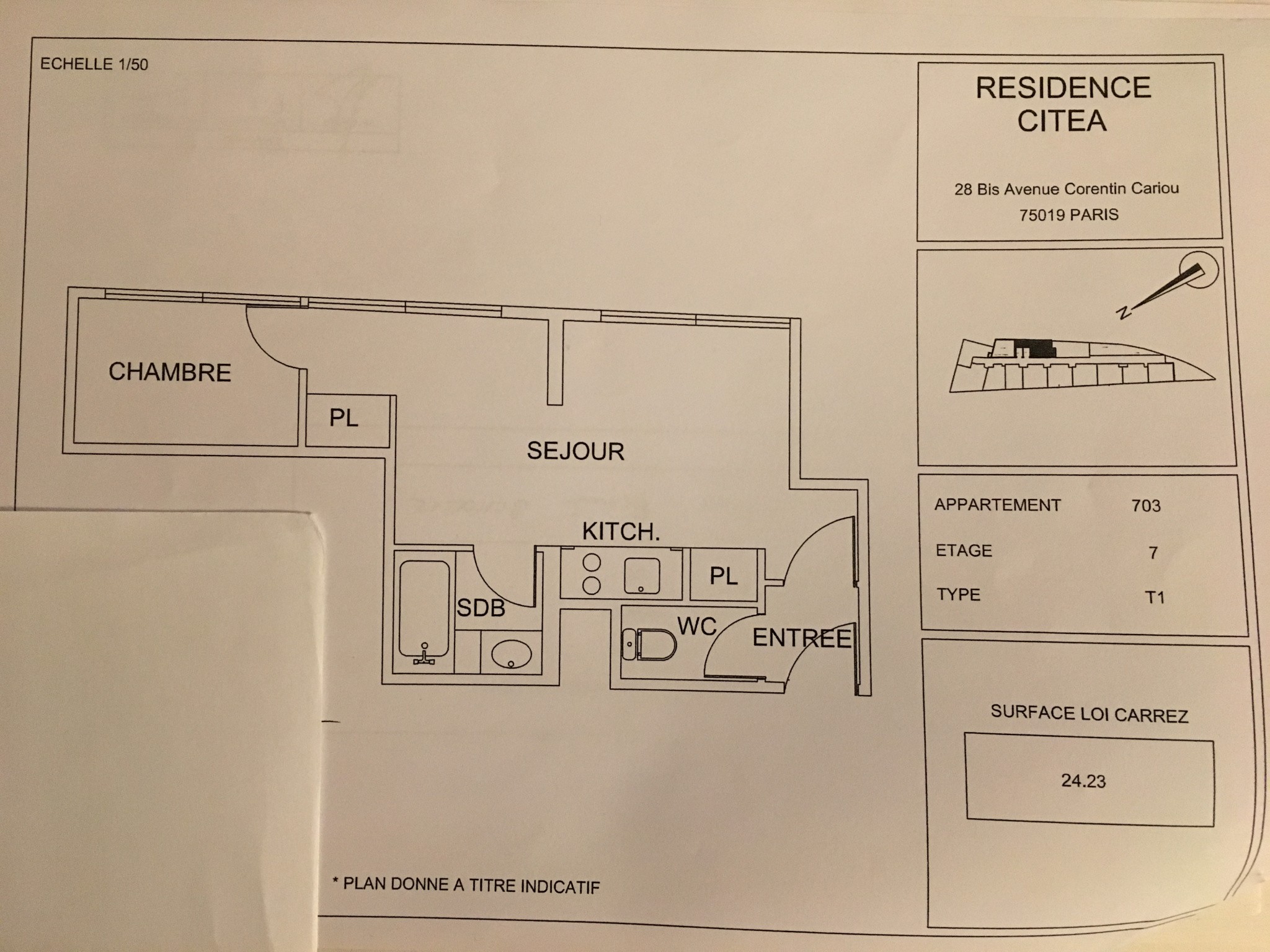 Vente Appartement à Paris Buttes-Chaumont 19e arrondissement 2 pièces