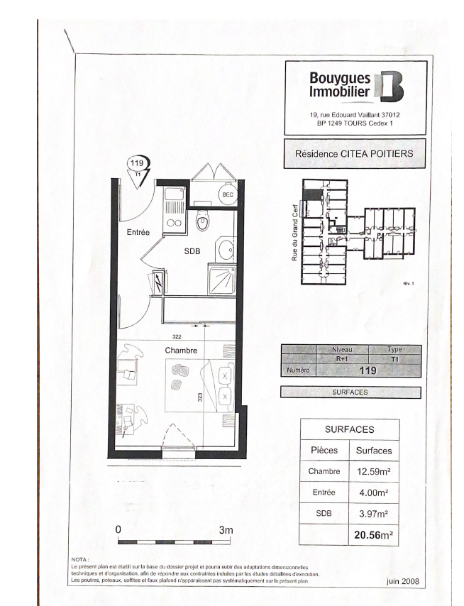 Vente Appartement à Poitiers 1 pièce