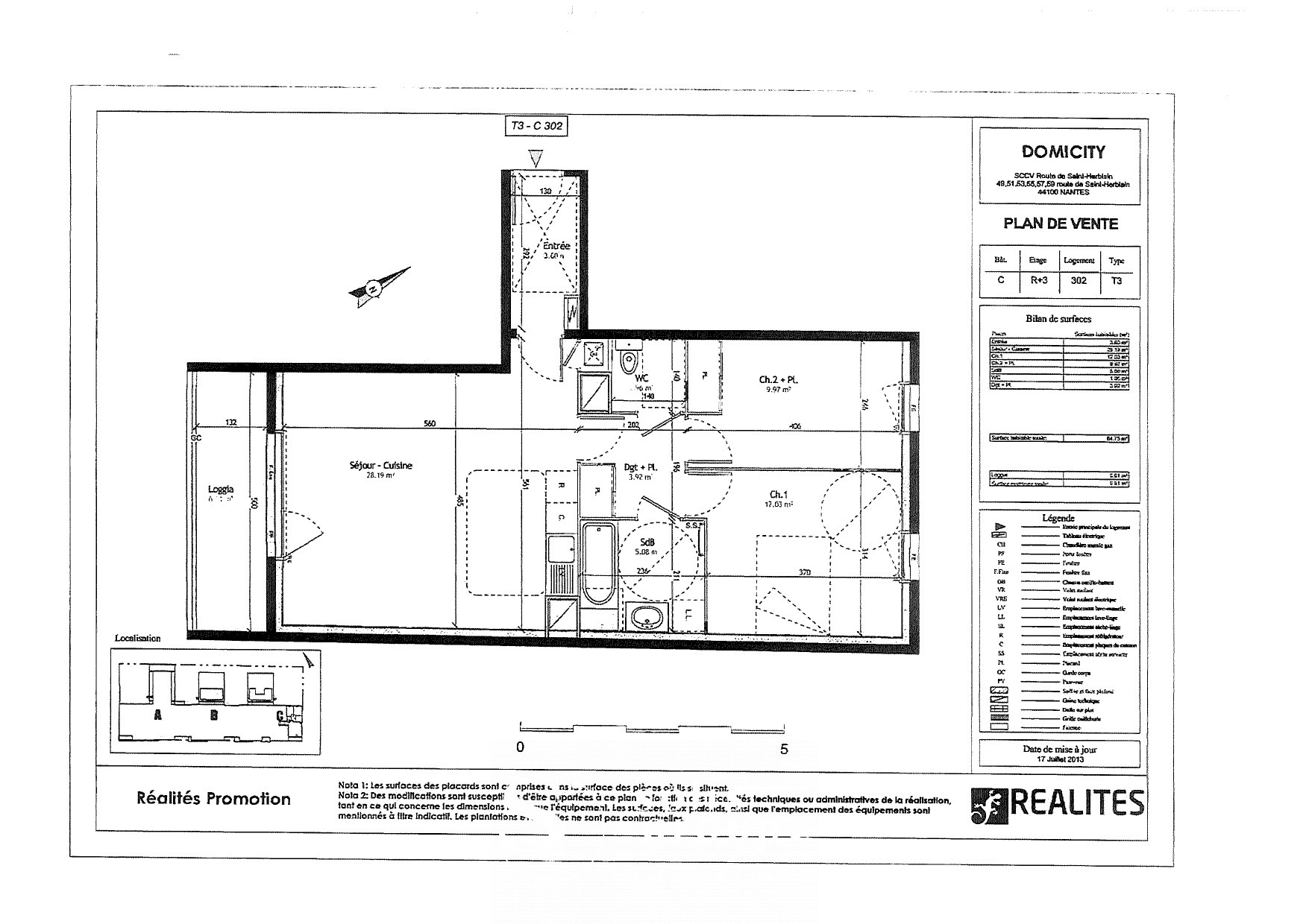 Location Appartement à Nantes 3 pièces