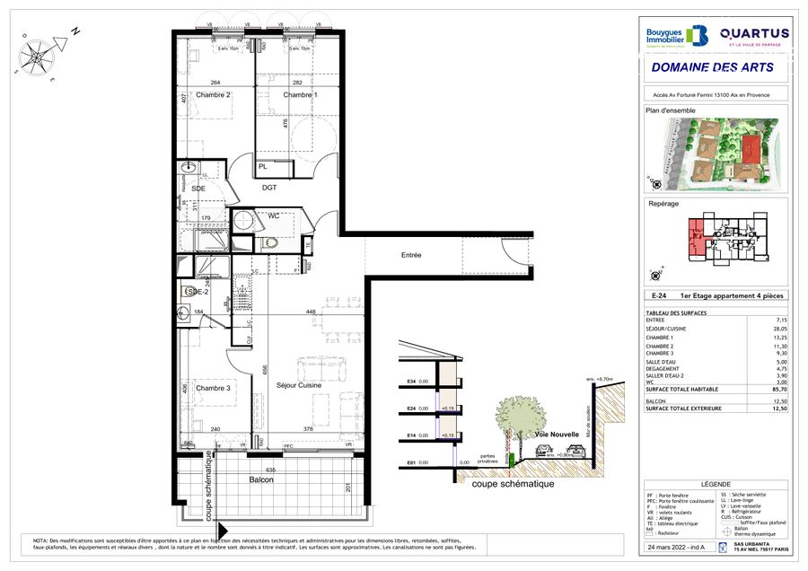 Vente Appartement à Aix-en-Provence 4 pièces