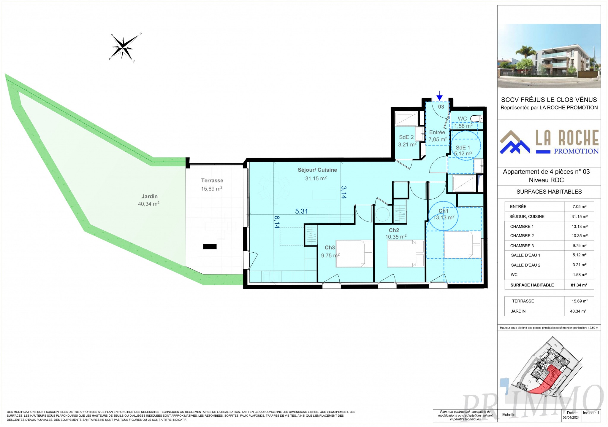 Vente Appartement à Fréjus 4 pièces