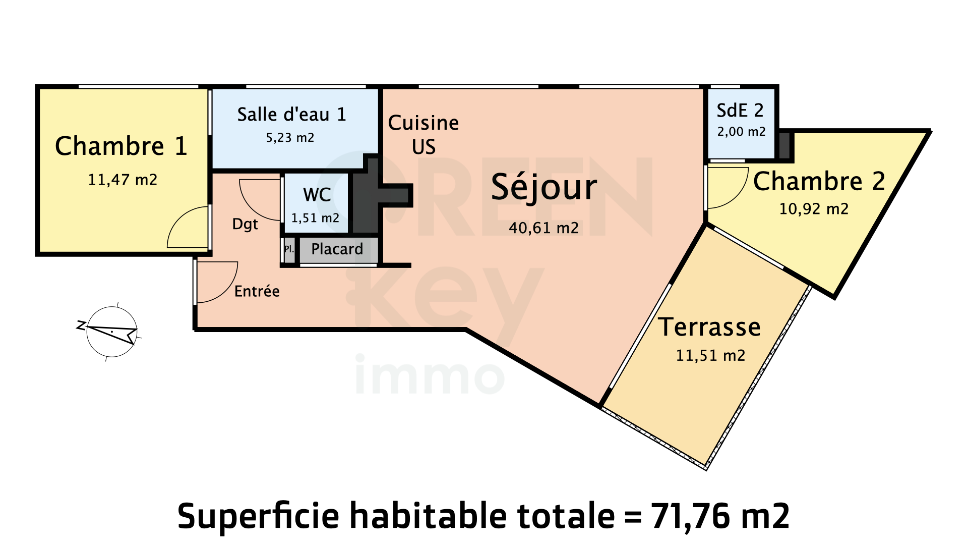 Vente Appartement à Nantes 3 pièces