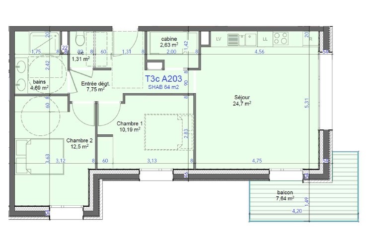 Vente Appartement à Mont-de-Lans 2 pièces