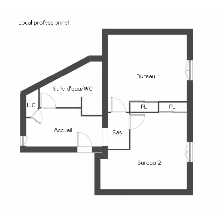 Location Bureau / Commerce à Angers 0 pièce