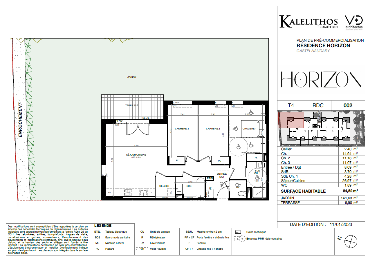 Vente Appartement à Castelnaudary 4 pièces