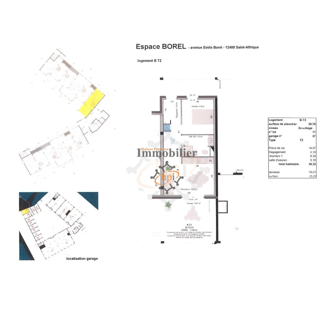 Vente Appartement à Saint-Affrique 2 pièces