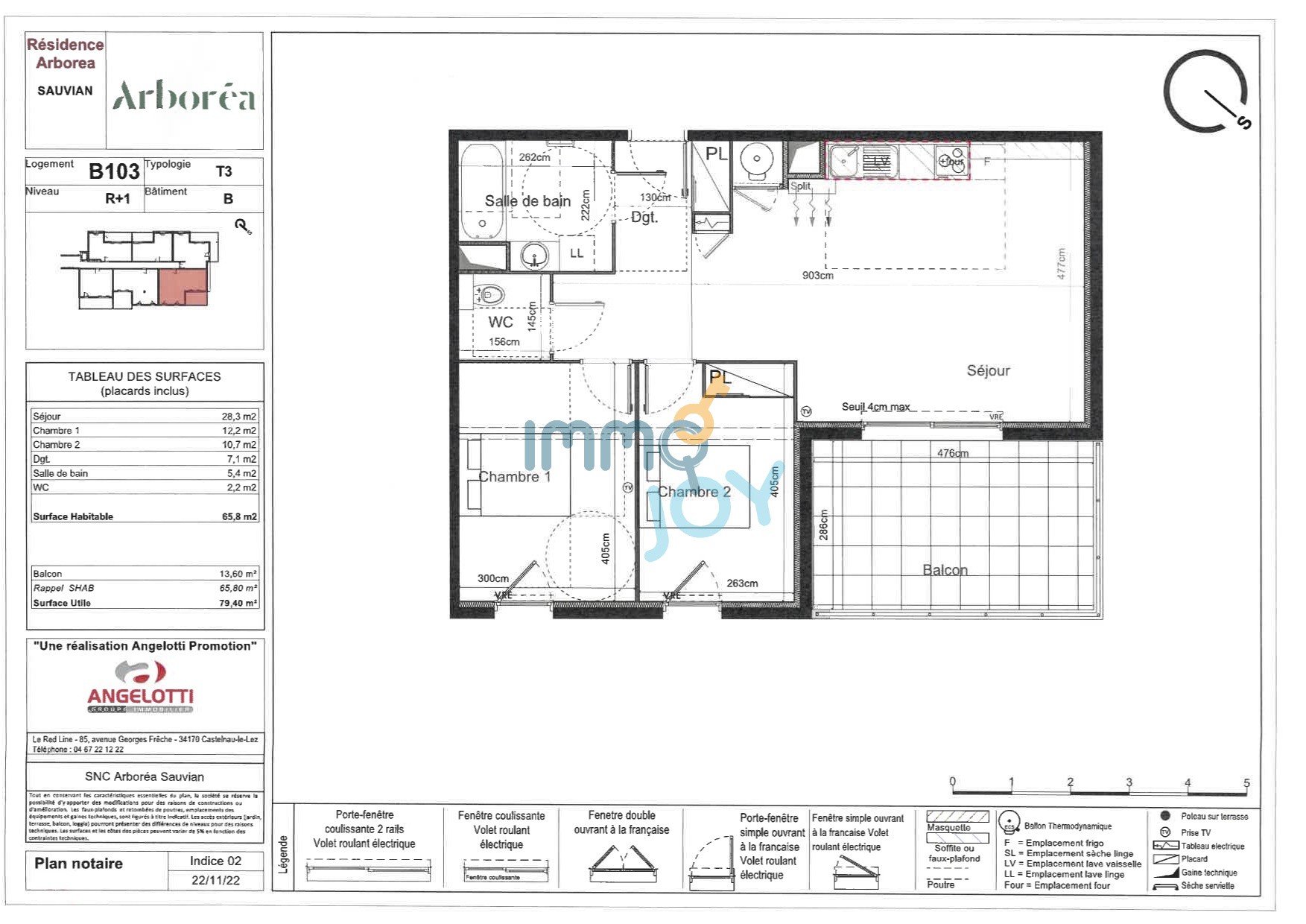 Vente Appartement à Sauvian 3 pièces