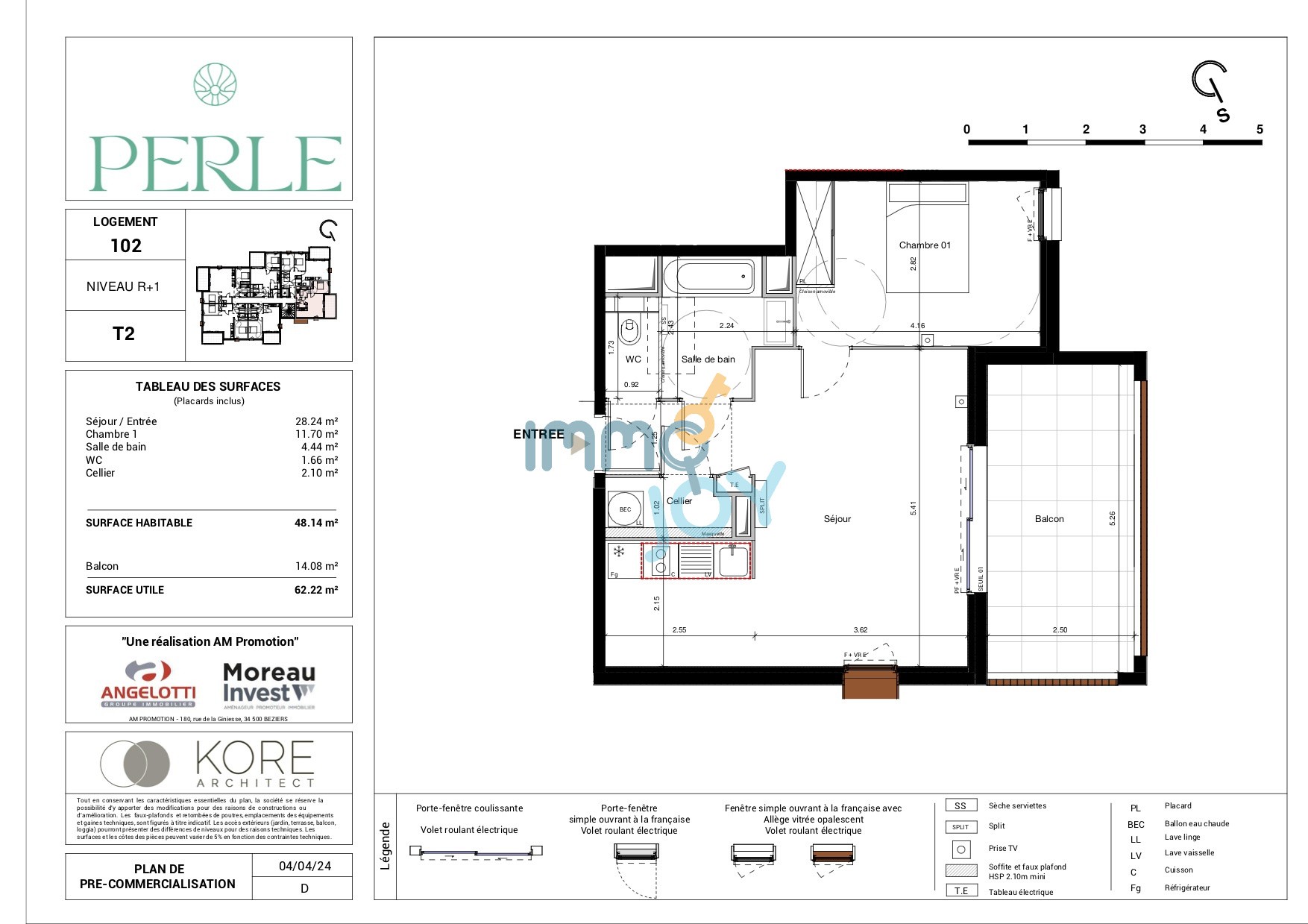 Vente Appartement à Marseillan 2 pièces