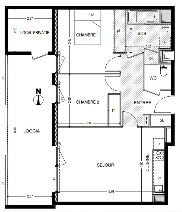 Vente Appartement à Agde 3 pièces