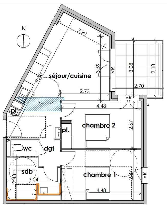 Vente Appartement à Sauvian 3 pièces