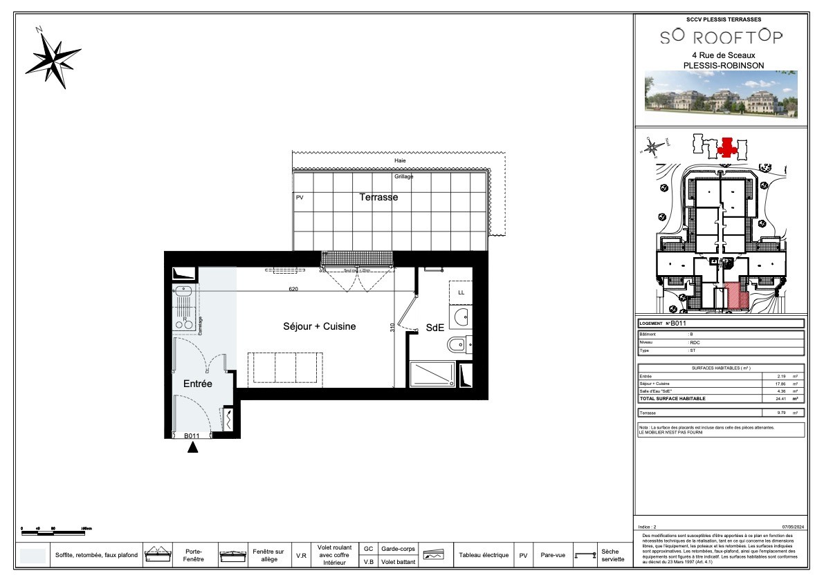 Vente Appartement à le Plessis-Robinson 1 pièce