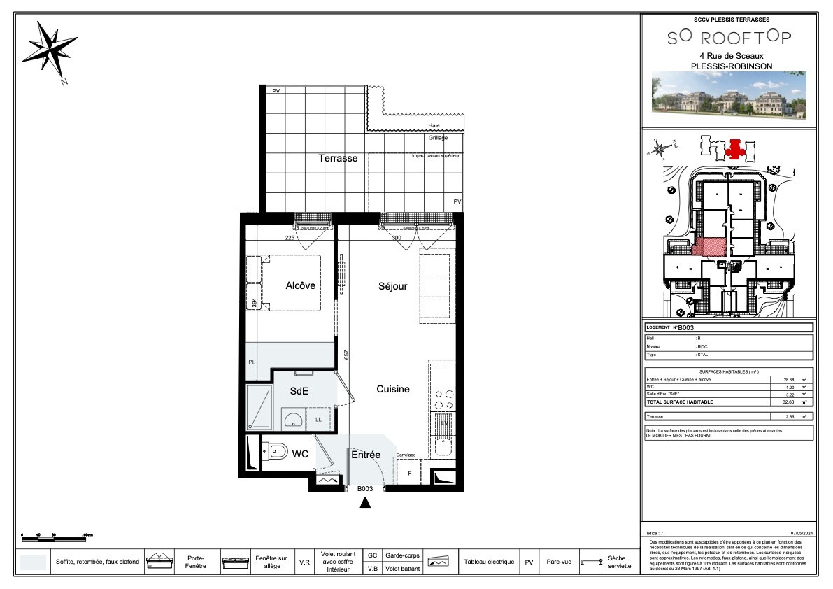 Vente Appartement à le Plessis-Robinson 2 pièces