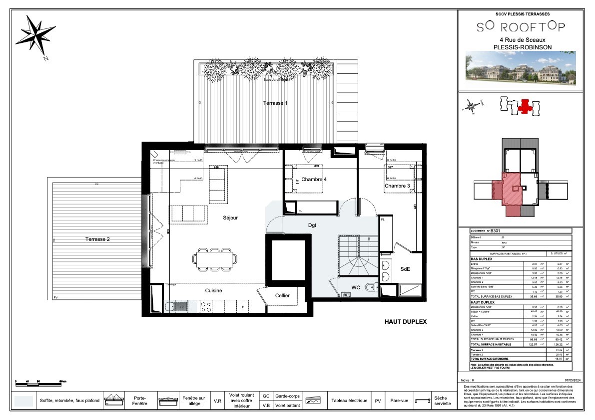 Vente Appartement à le Plessis-Robinson 5 pièces