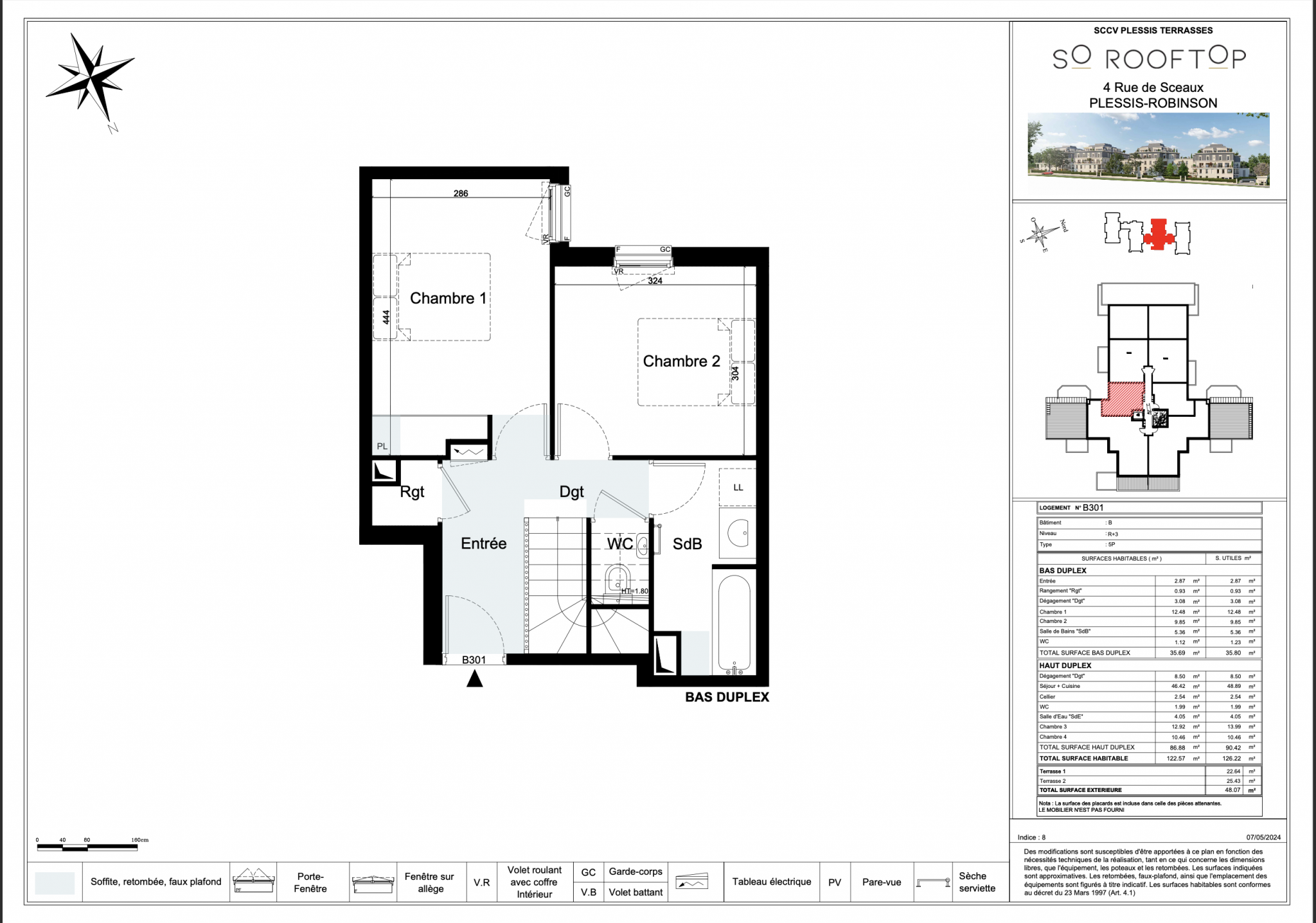 Vente Appartement à le Plessis-Robinson 5 pièces