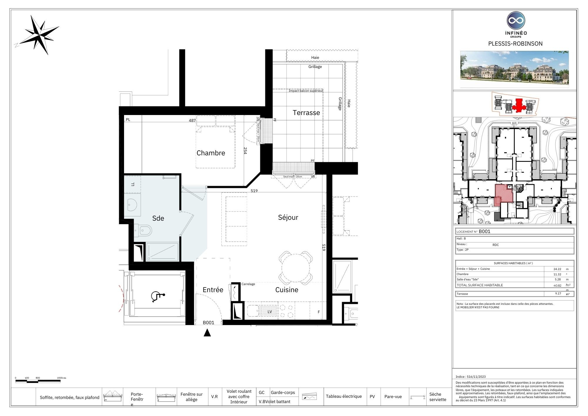 Vente Appartement à le Plessis-Robinson 2 pièces