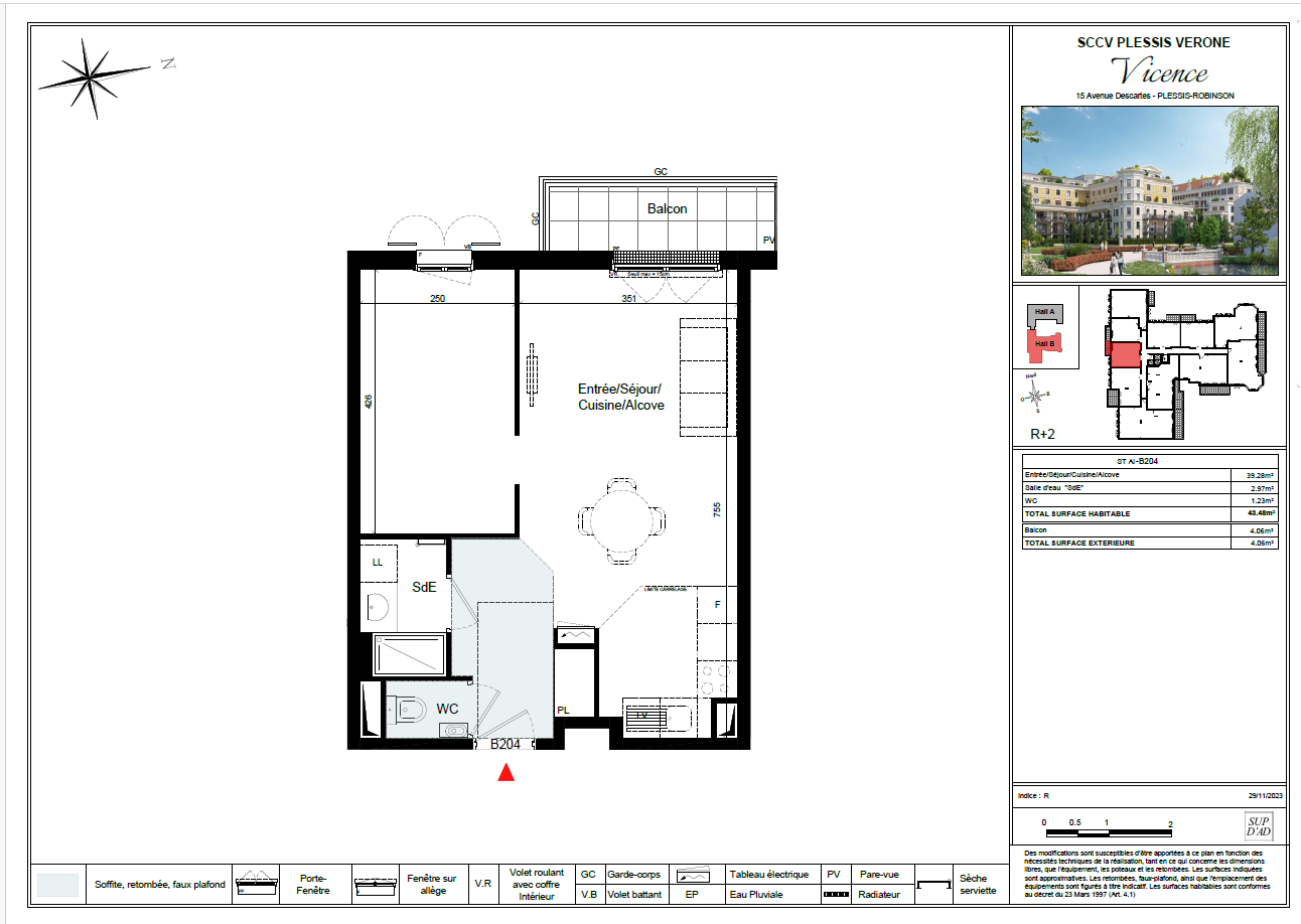 Vente Appartement à le Plessis-Robinson 2 pièces