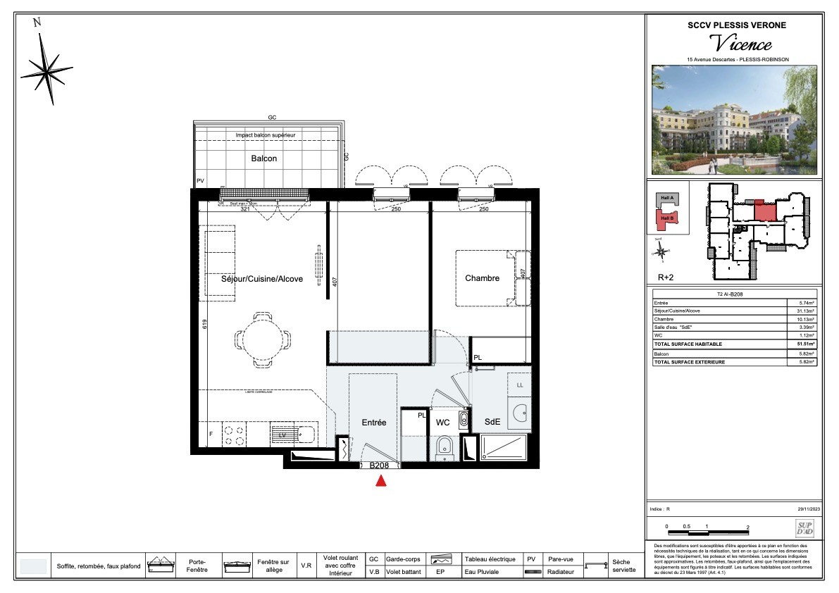 Vente Appartement à le Plessis-Robinson 3 pièces