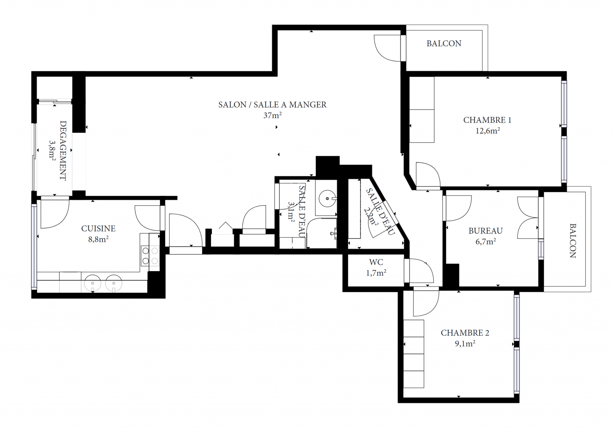 Vente Appartement à Chamalières 3 pièces