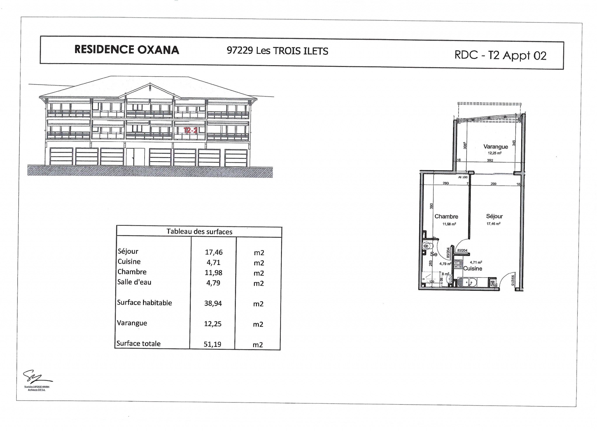 Vente Appartement à les Trois-Îlets 2 pièces