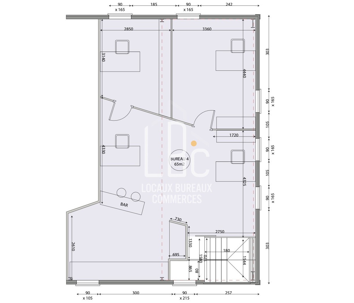 Location Bureau / Commerce à les Sorinières 0 pièce