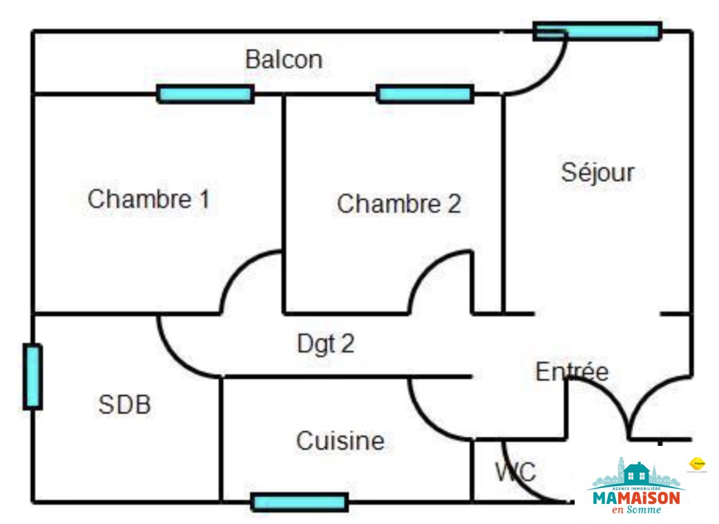 Vente Appartement à Amiens 3 pièces