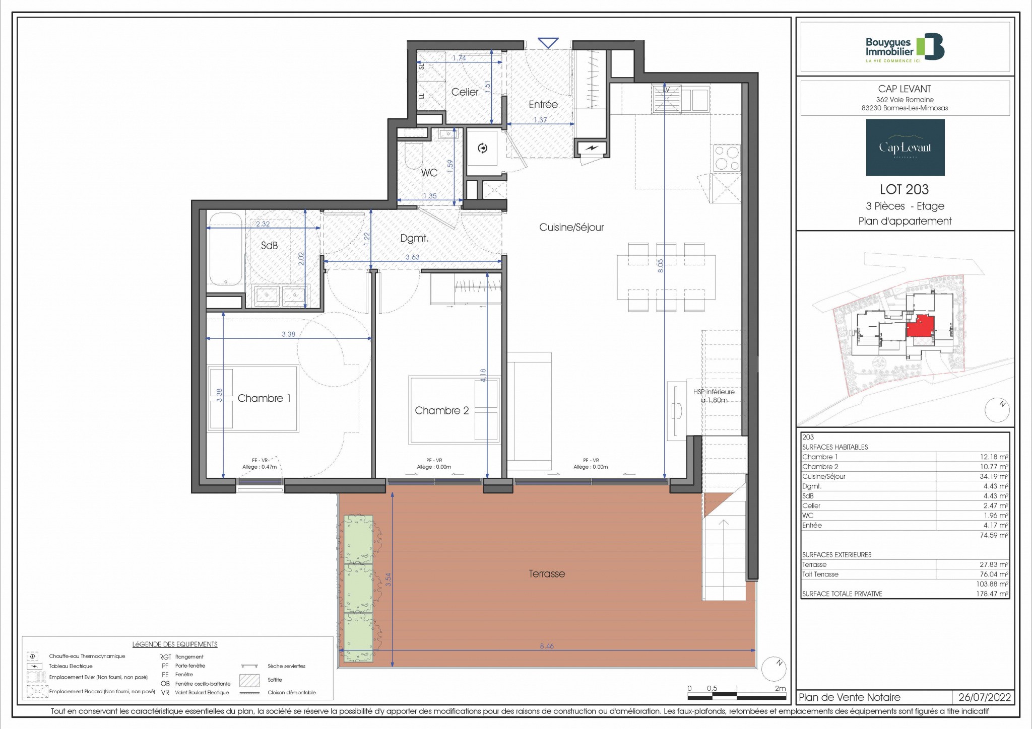 Vente Appartement à Bormes-les-Mimosas 3 pièces