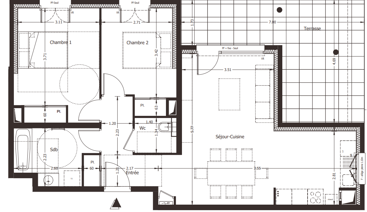 Vente Appartement à Ségny 3 pièces