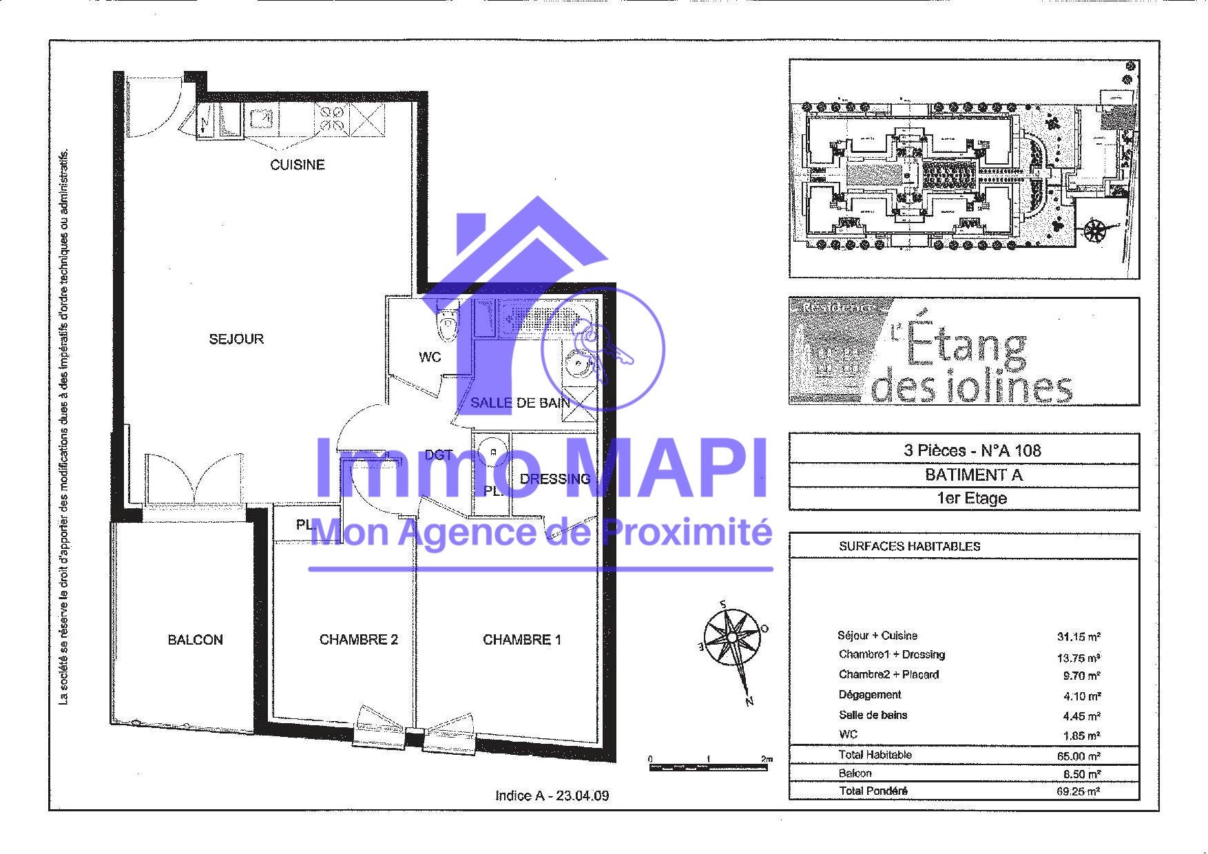 Vente Appartement à Carrières-sous-Poissy 3 pièces