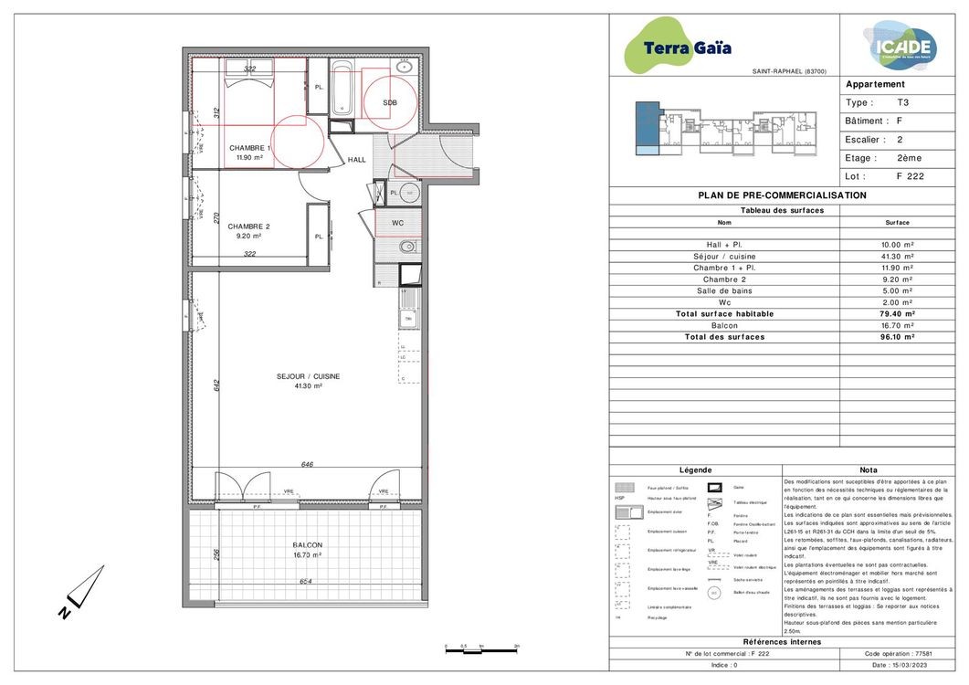 Neuf Appartement à Saint-Raphaël 3 pièces