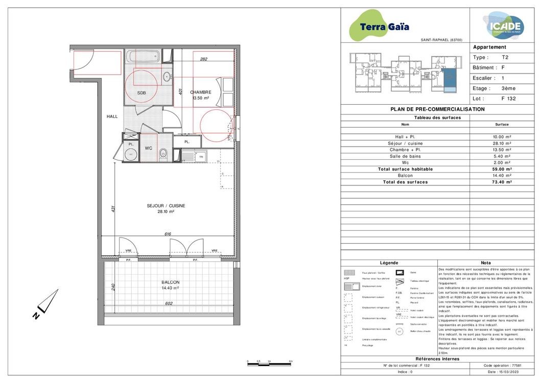 Neuf Appartement à Saint-Raphaël 2 pièces