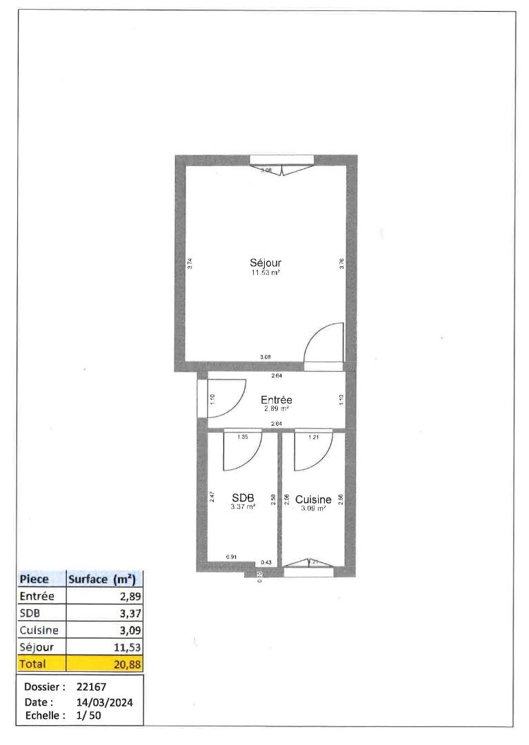 Vente Appartement à Paris Butte-Montmartre 18e arrondissement 1 pièce