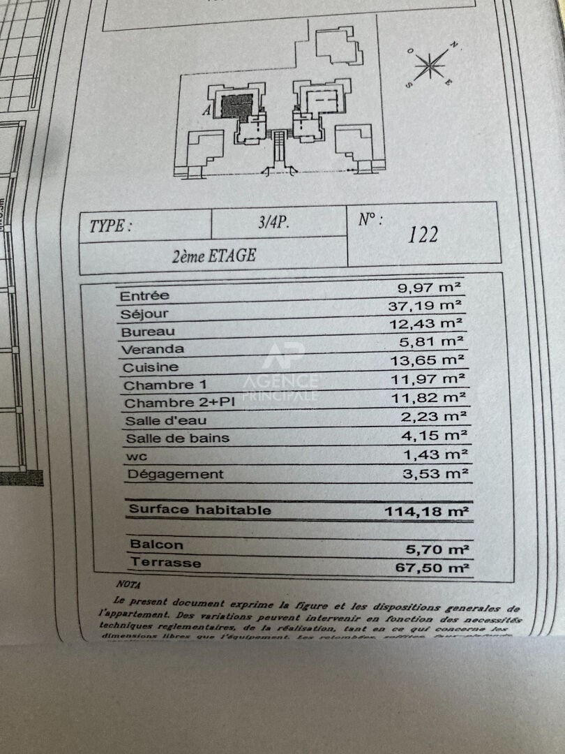 Vente Appartement à Maisons-Laffitte 5 pièces