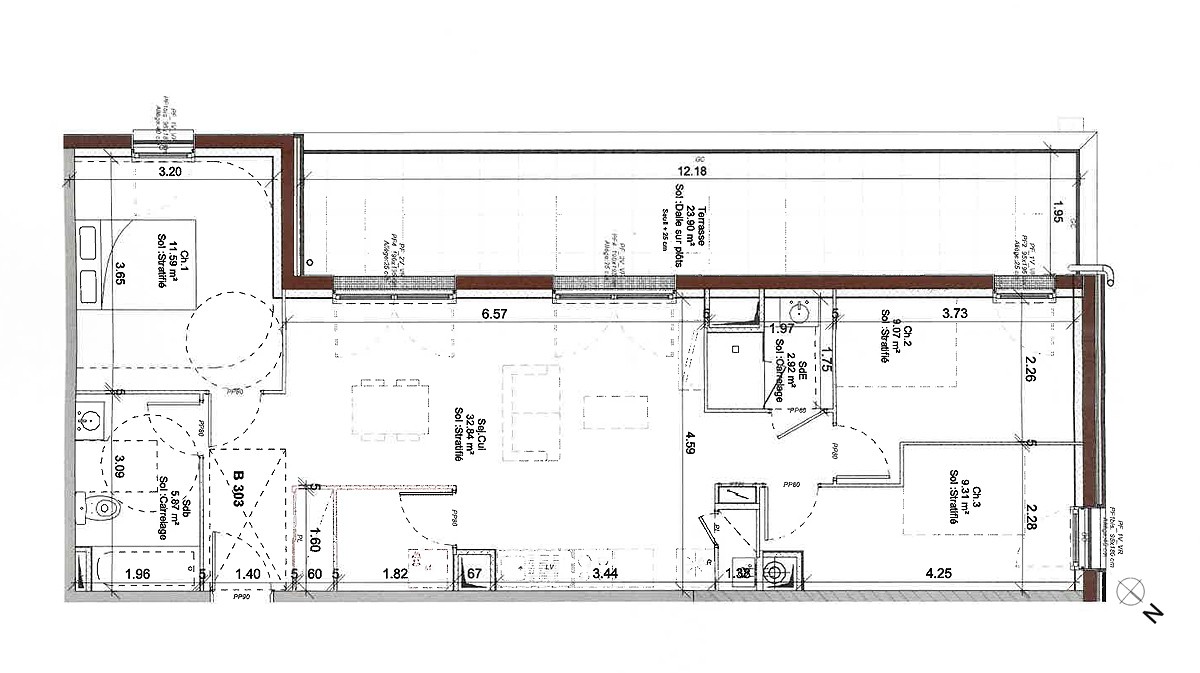 Vente Appartement à Courseulles-sur-Mer 4 pièces