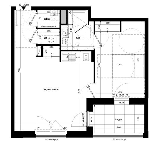 Vente Appartement à Saint-Jacques-de-la-Lande 2 pièces